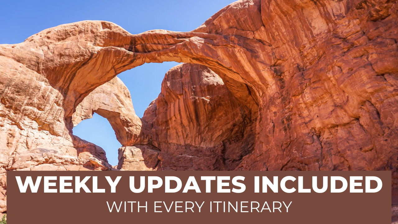 Load video: Current updates included with every itinerary!