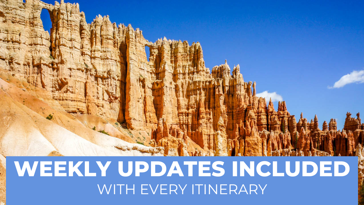 Load video: Current updates included with every itinerary!