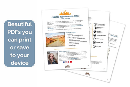 Capitol Reef Itinerary