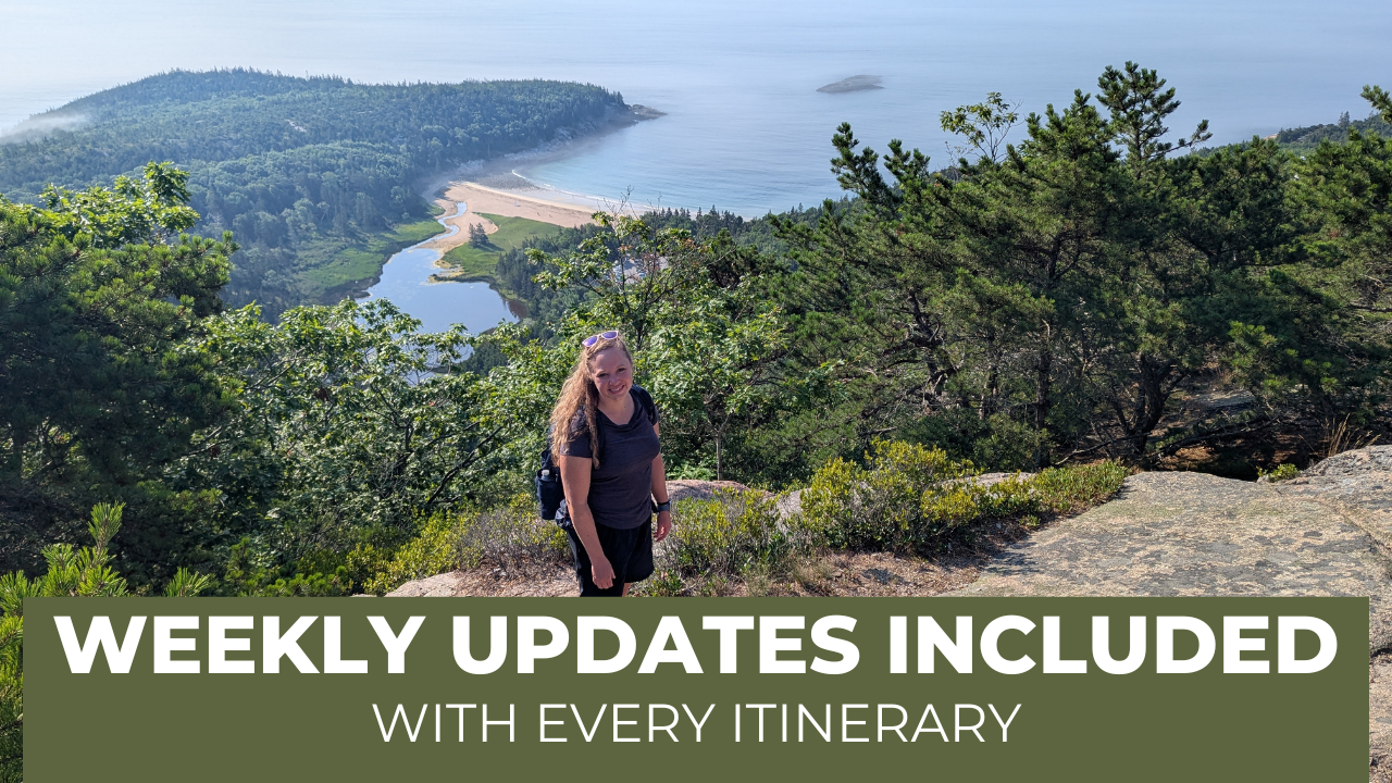 Load video: Current updates included with every itinerary!