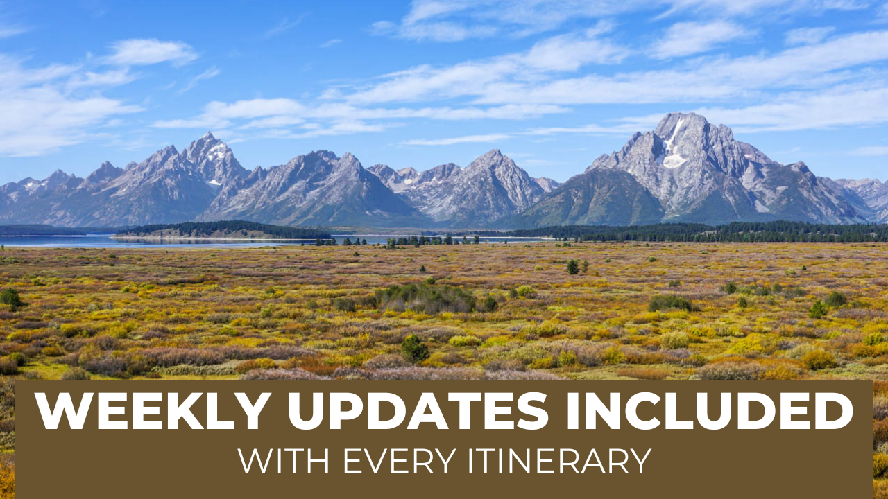 Load video: Current updates included with every itinerary!