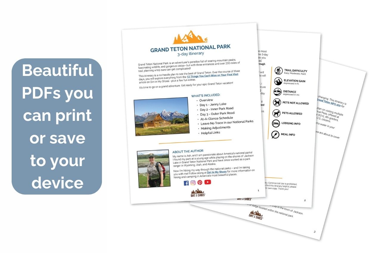 Grand Teton Itinerary