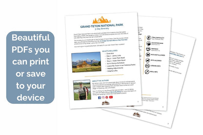 Grand Teton Itinerary