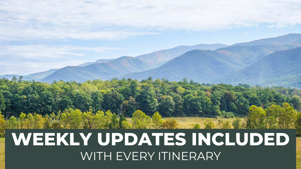 Load video: Current updates included with every itinerary!