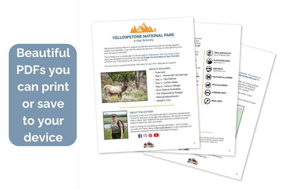 Yellowstone Itinerary