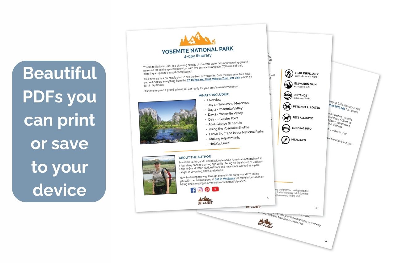 Yosemite Itinerary