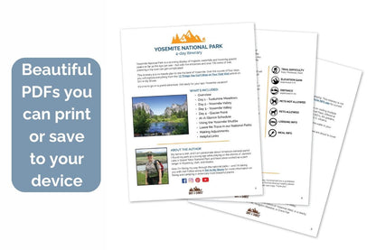 Yosemite Itinerary